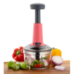 Hand Press Fruits and Vegetable Push Chopper Cutter