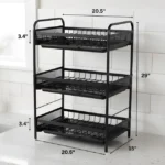 3-Layer-Iron-Drain-Dish-Rack - ZARAAD